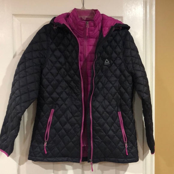 Reebok Jackets & Blazers - Rebook black and pink jacket size m, new, no tags.